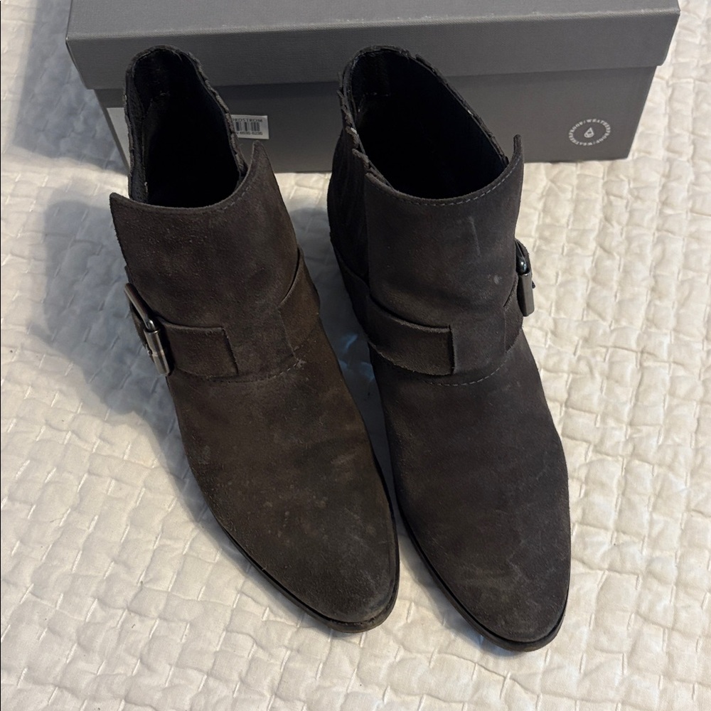 Aquatalia Dark Grey Suede Shoes